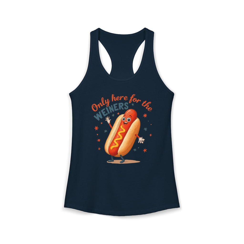 'Only Here for the Weiners' Hot Dog Cookout Tank
