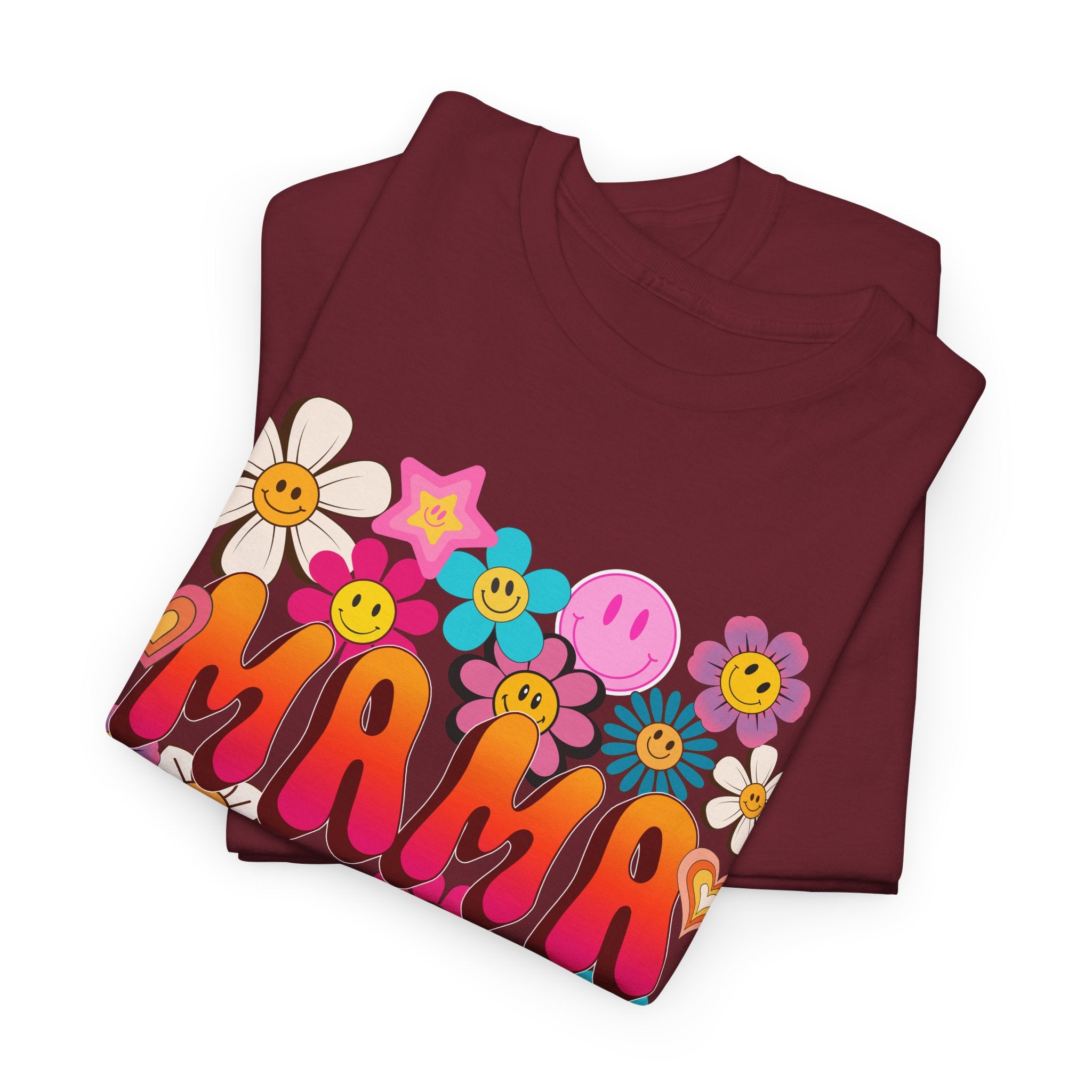 Mama Floral Tee — Retro Cute Flower Mom T‑Shirt