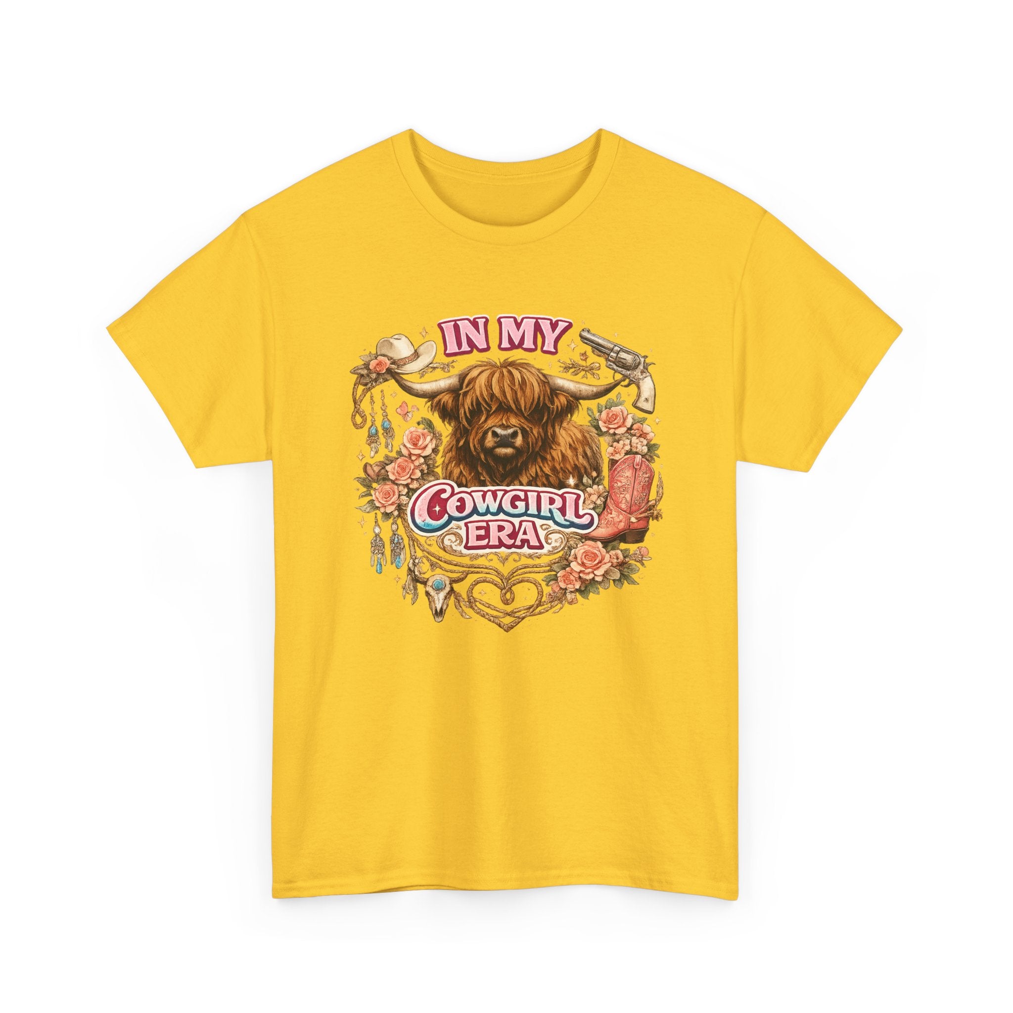 In My Cowgirl Era Highland Cow Tee