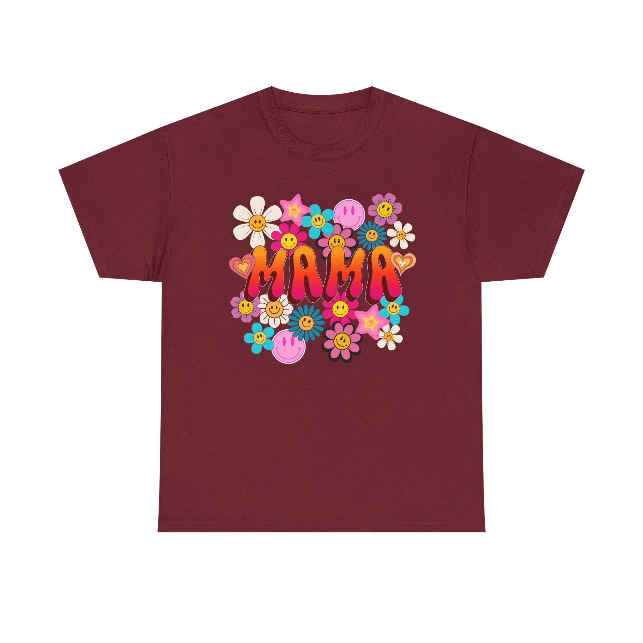Mama Floral Tee — Retro Cute Flower Mom T‑Shirt