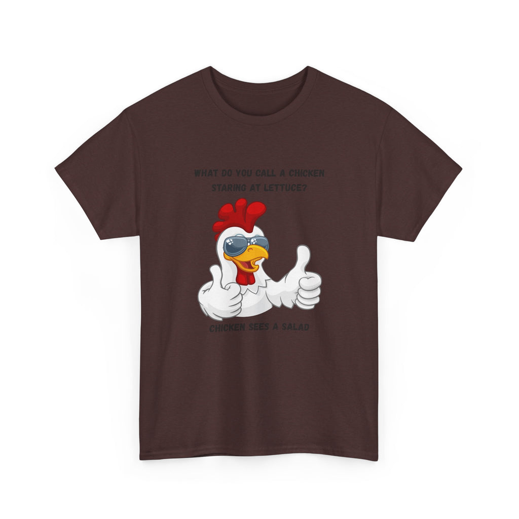 Chicken Sees A Salad Funny Pun T-Shirt