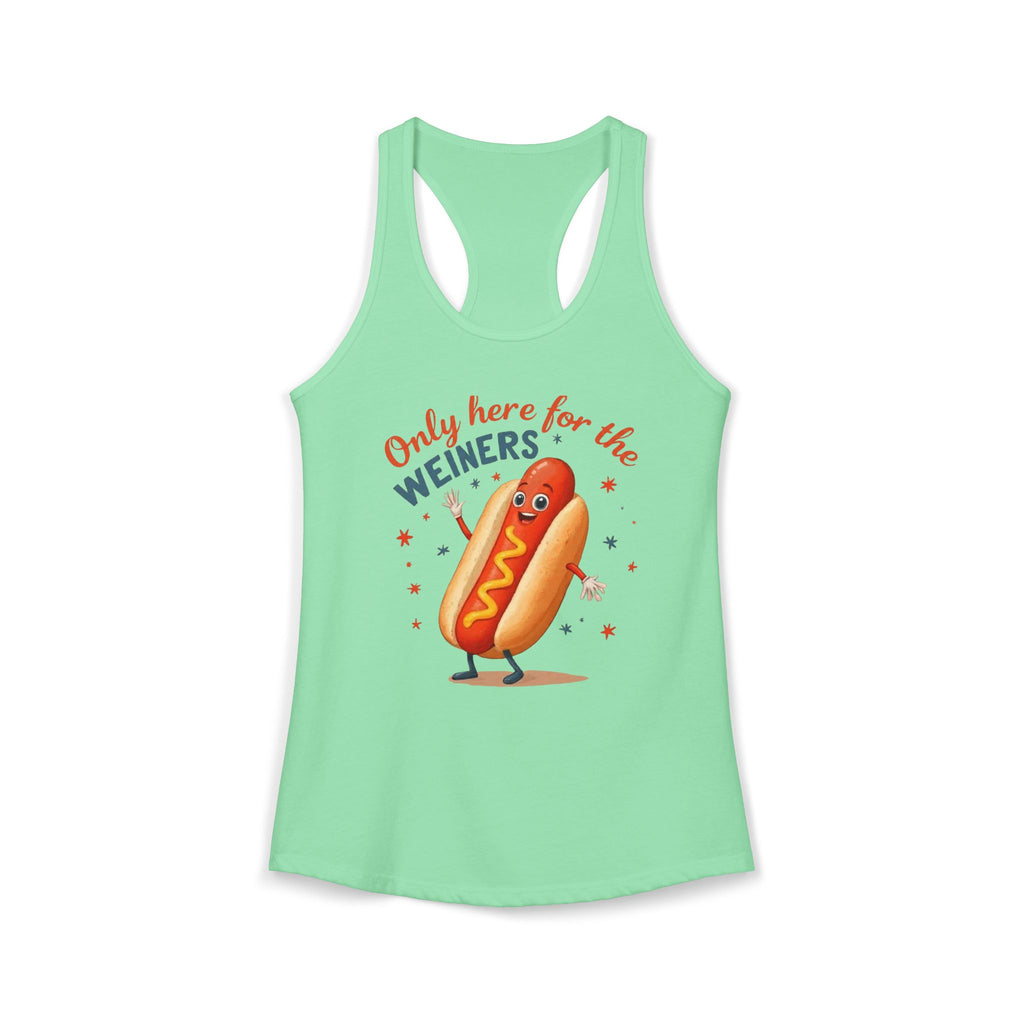 'Only Here for the Weiners' Hot Dog Cookout Tank