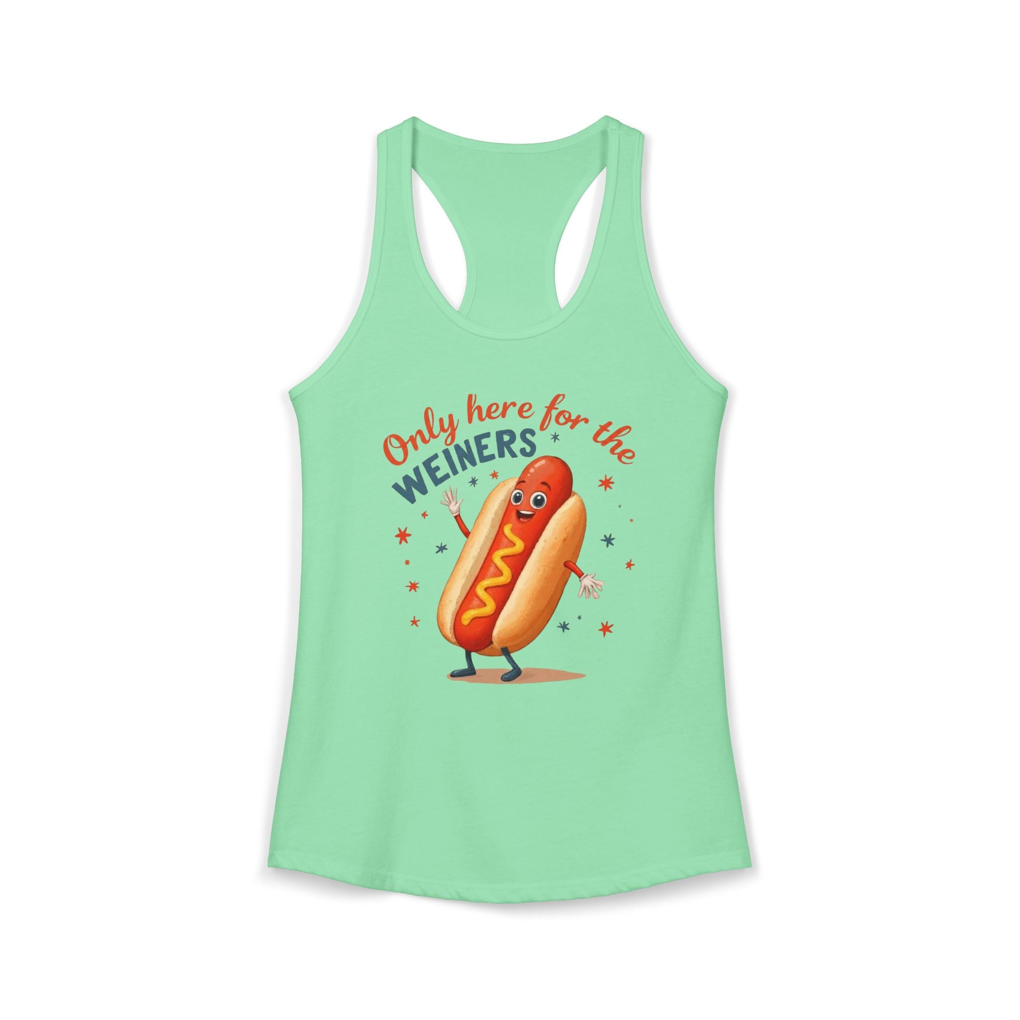'Only Here for the Weiners' Hot Dog Cookout Tank