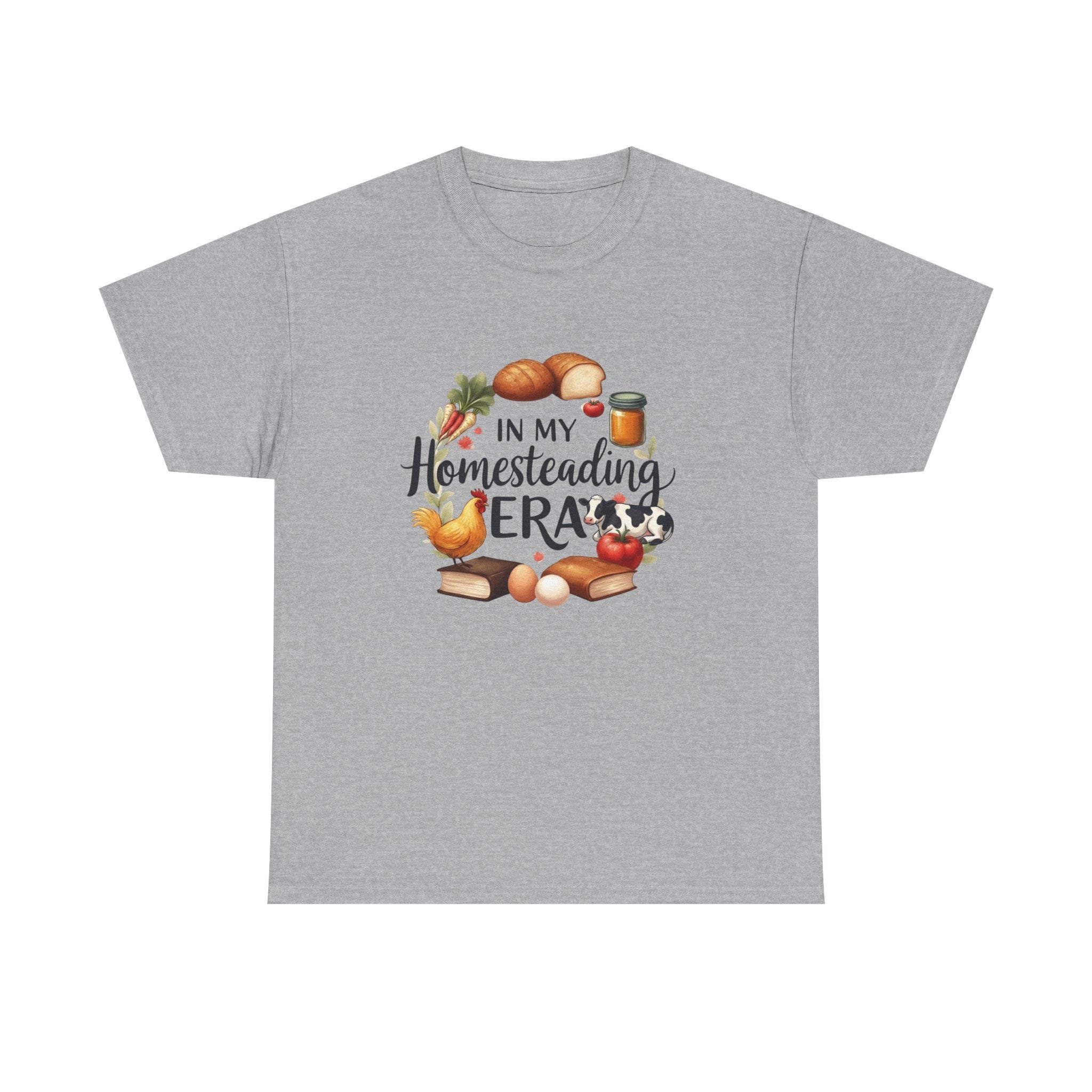 Homesteading Era Tee — Cute Bread, Chickens & Eggs Design