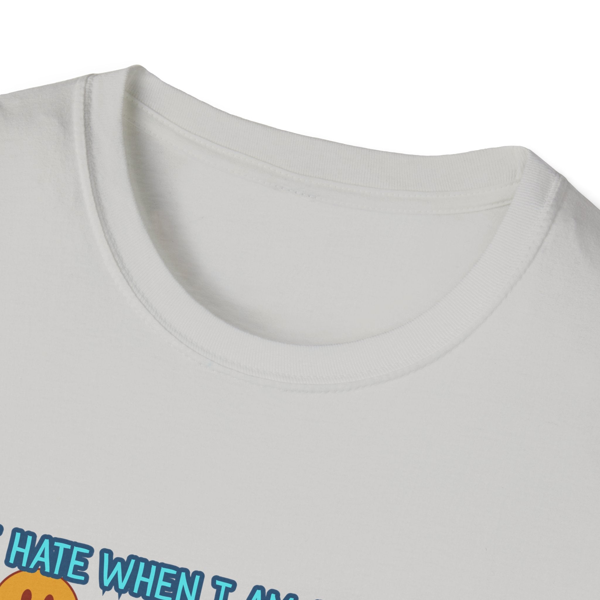 Funny 'I Hate When I Am accused of lolly-gagging' Graphic T-Shirt — Retro Smiley Face Design