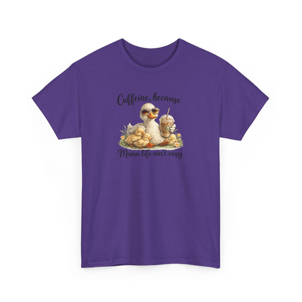 Mom Life Coffee Tee — Cute Mom & Baby Duck Caffeine Shirt
