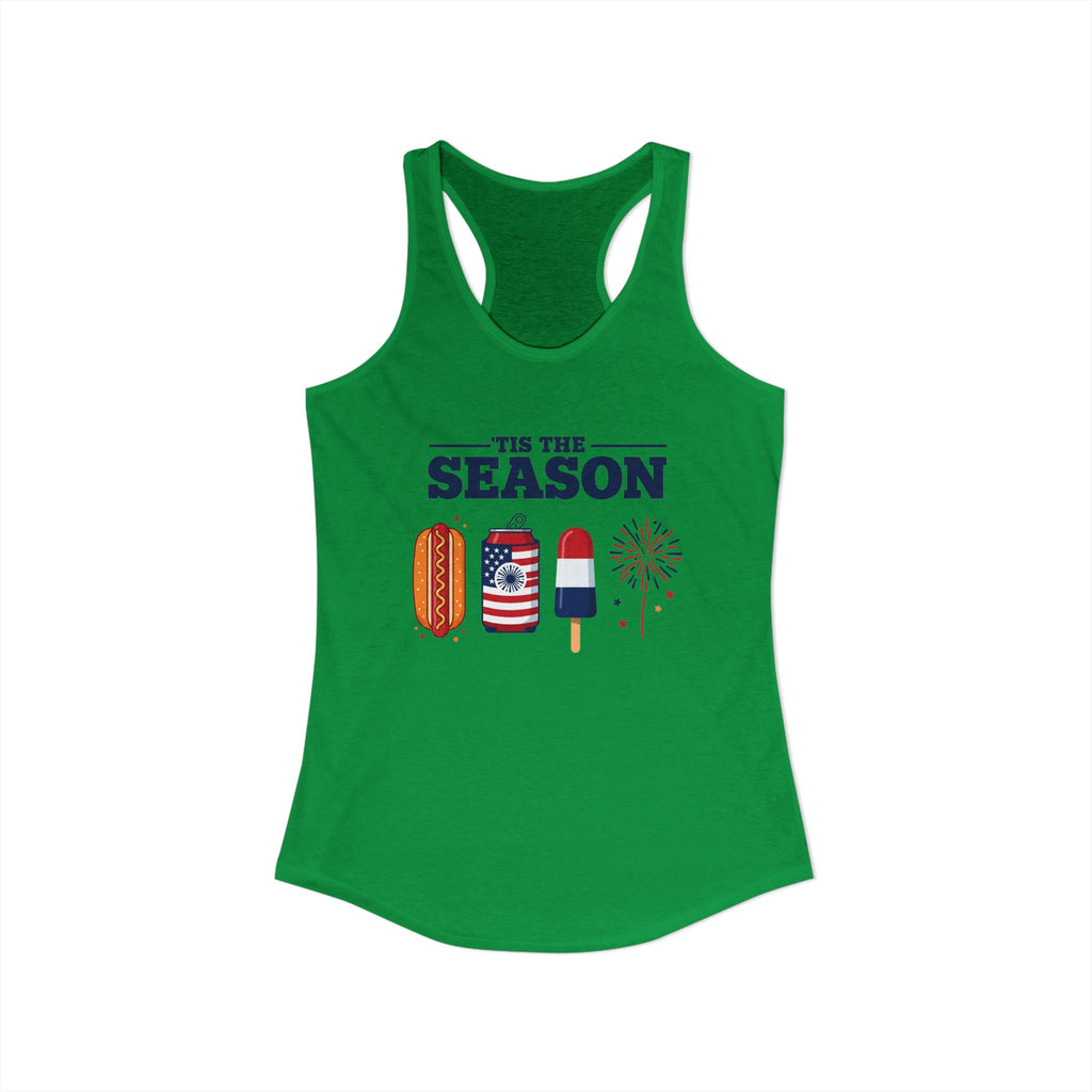4th of July USA 'Tis the Season Racerback Tank