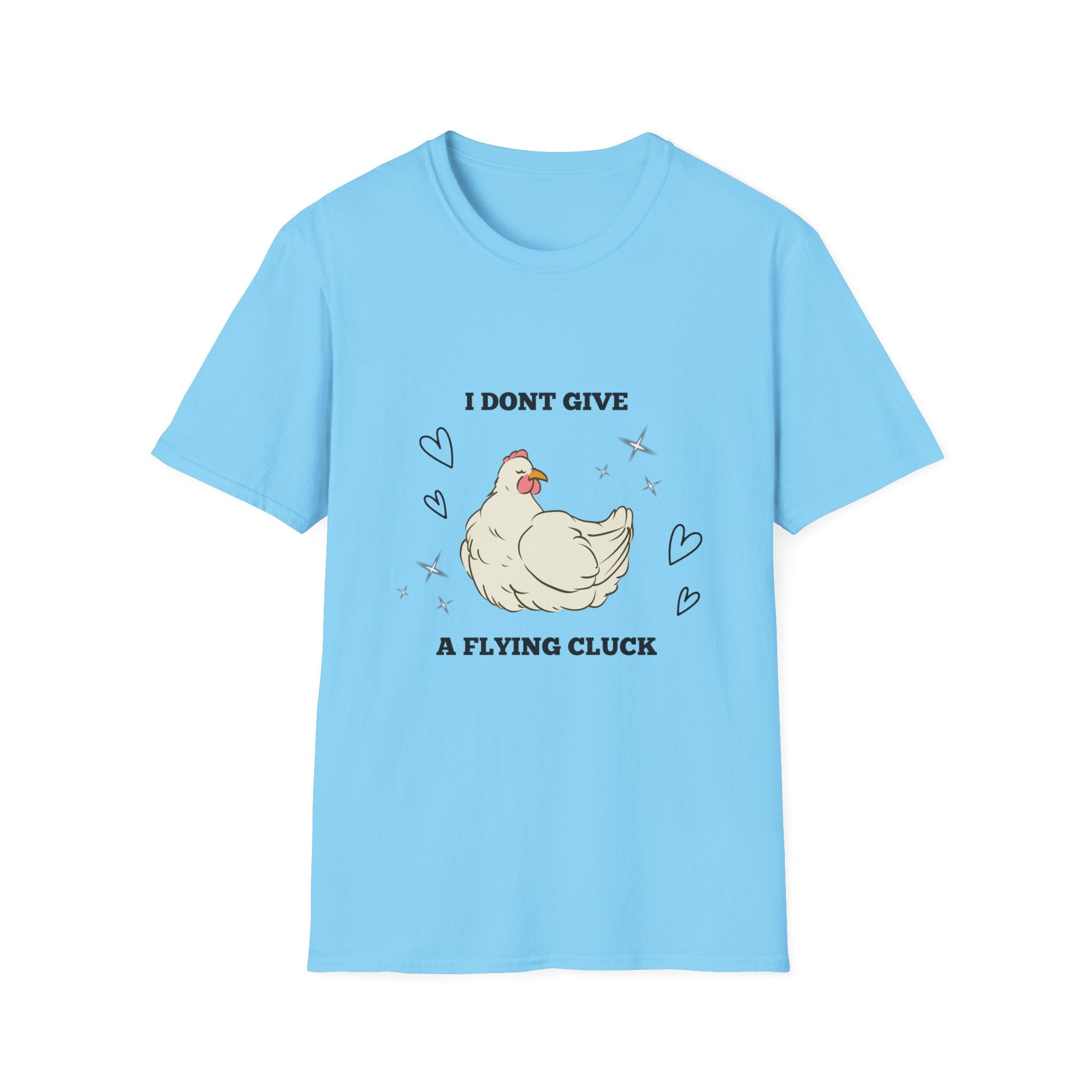I Don't Give a Flying Cluck T-Shirt — Cute Sarcastic Chicken Graphic Tee