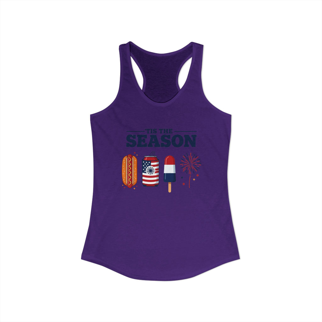 4th of July USA 'Tis the Season Racerback Tank