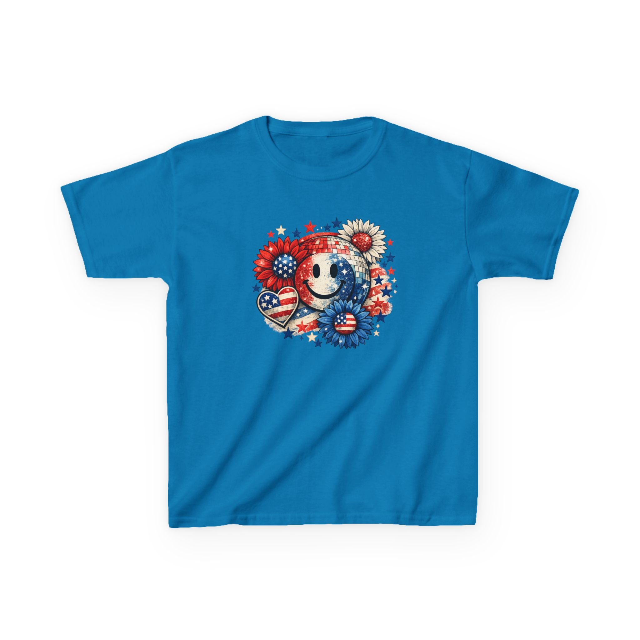 Girls American 4th of July T-Shirt