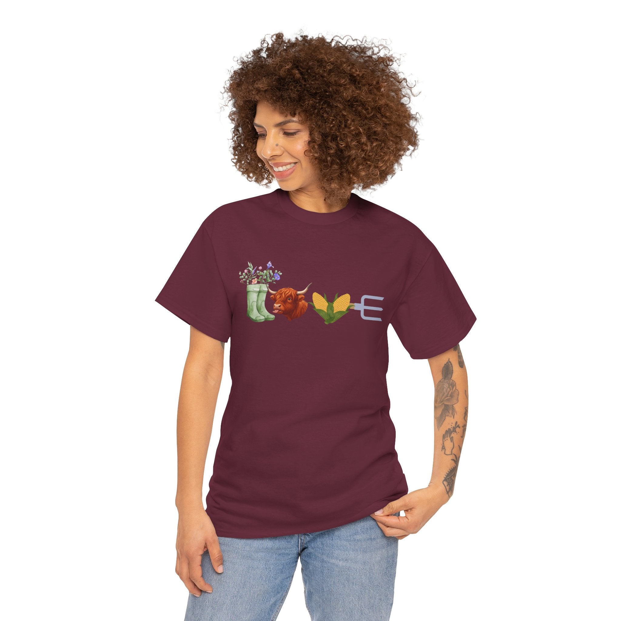 T-Shirt — Floral Garden Love Icons Tee