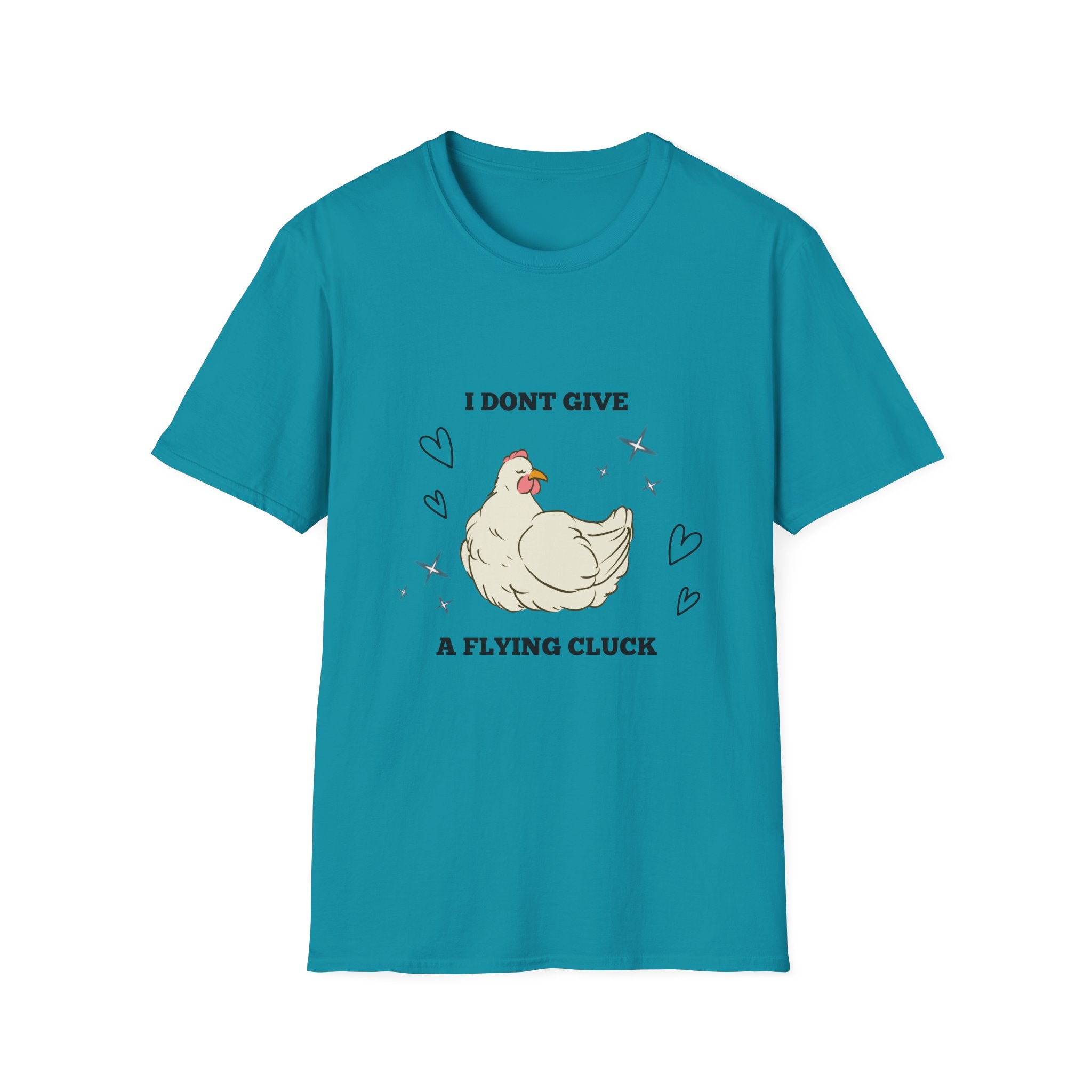 I Don't Give a Flying Cluck T-Shirt — Cute Sarcastic Chicken Graphic Tee