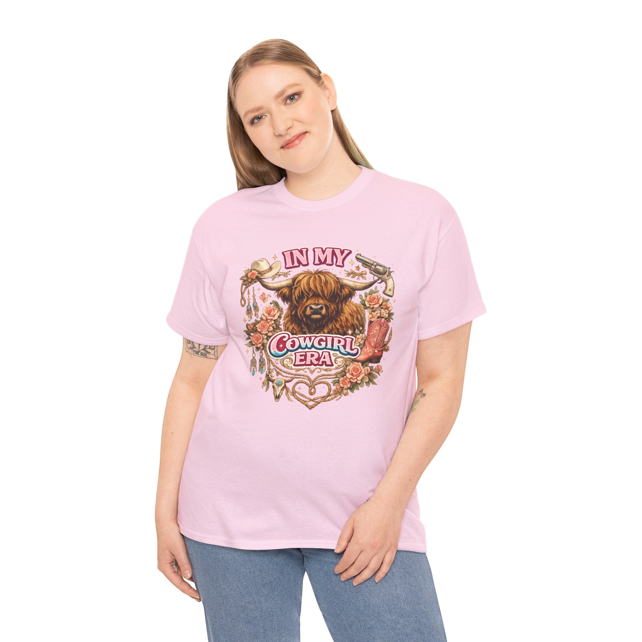 In My Cowgirl Era Highland Cow Tee