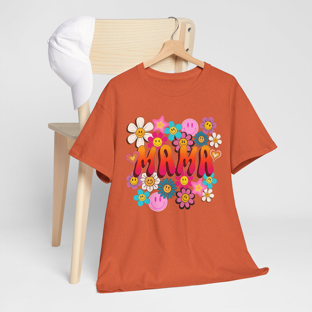 Mama Floral Tee — Retro Cute Flower Mom T‑Shirt
