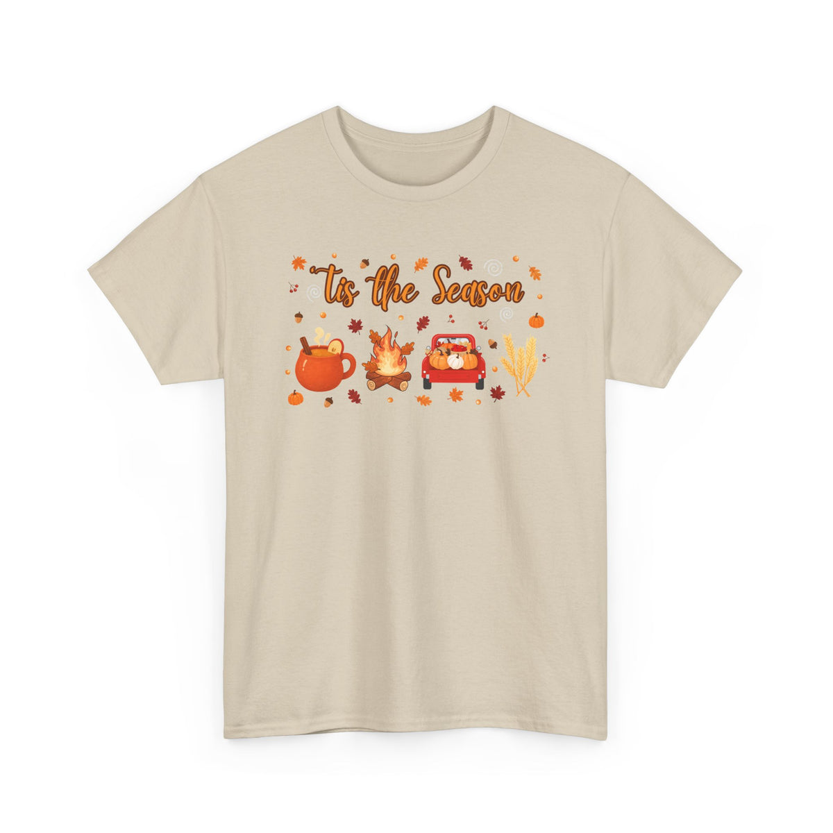 Tis the season pumpkin Heavy Cotton Tee