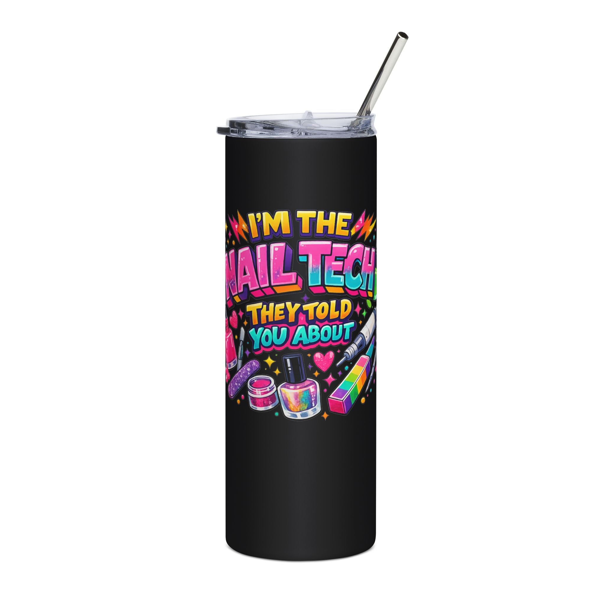 Nail Tech Stainless Steel Tumbler, 20oz