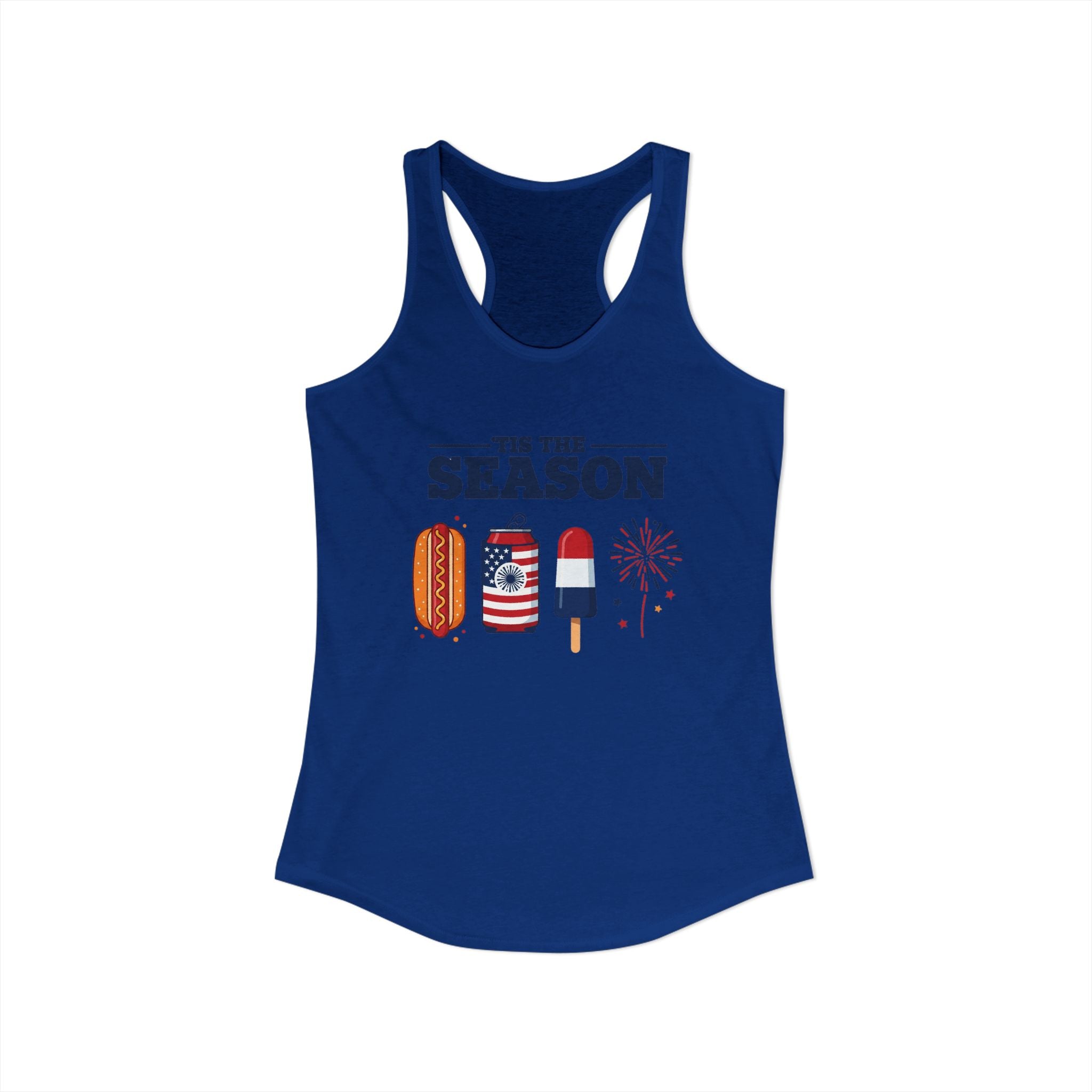 4th of July USA 'Tis the Season Racerback Tank