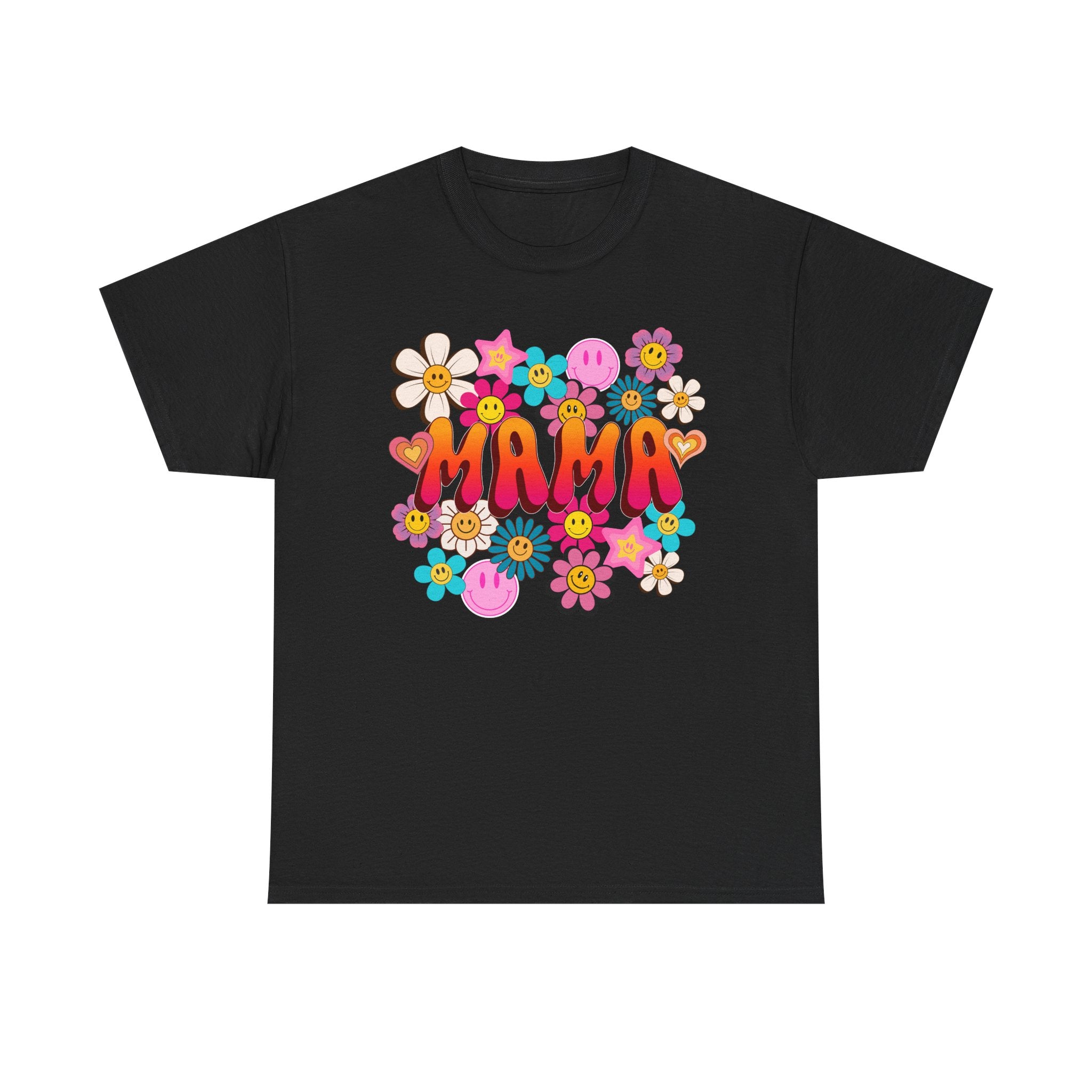 Mama Floral Tee — Retro Cute Flower Mom T‑Shirt