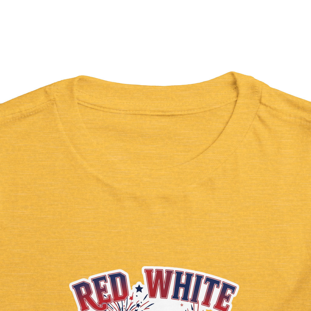 Toddler Tee - "Red, White & Boom" Monster Truck 4th of July Shirt