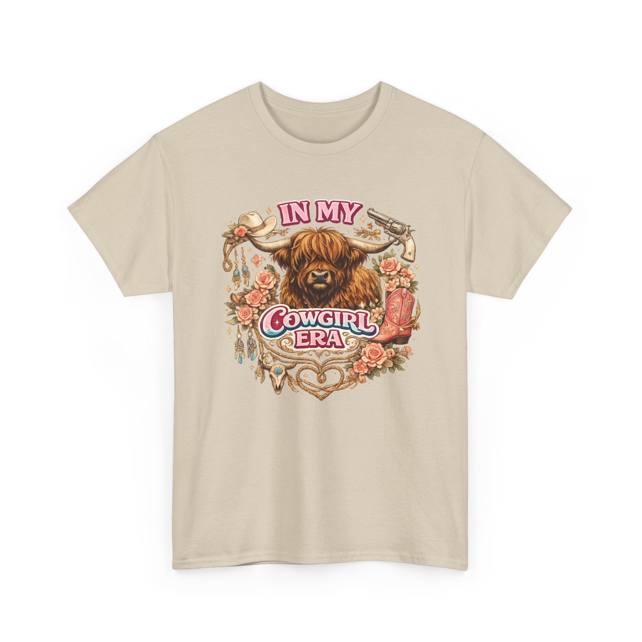 In My Cowgirl Era Highland Cow Tee