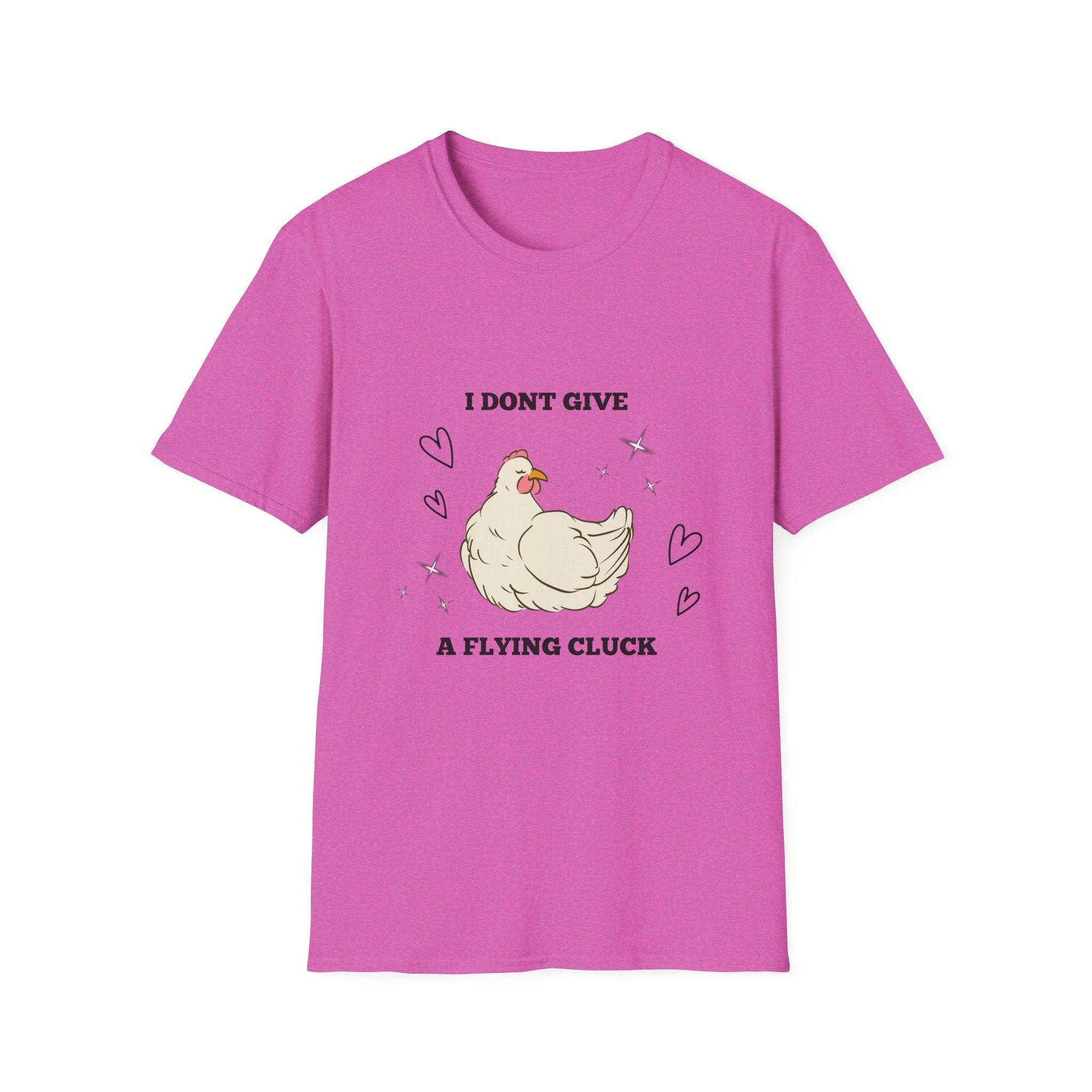 I Don't Give a Flying Cluck T-Shirt — Cute Sarcastic Chicken Graphic Tee