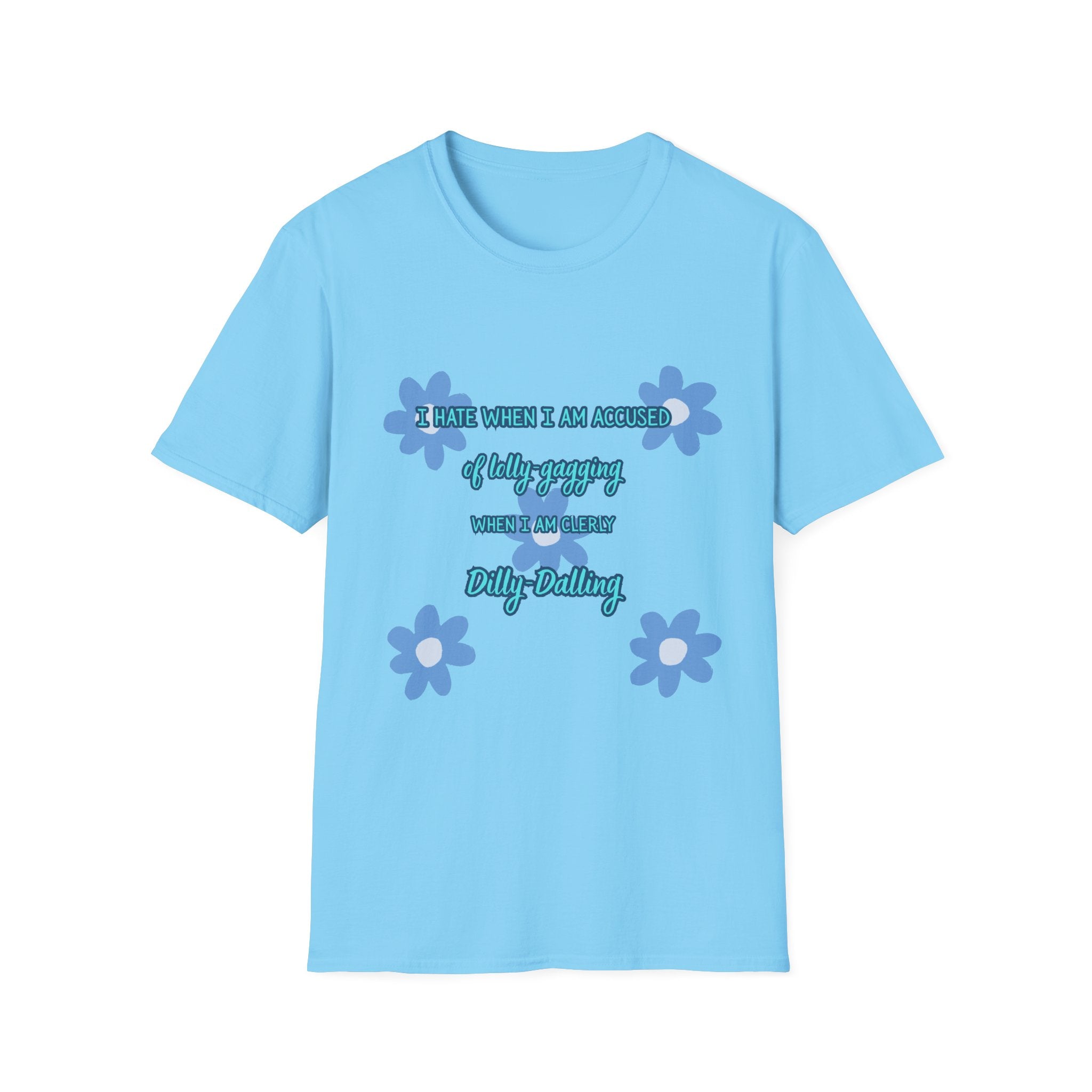 Graphic T-Shirt — "I Smile When I Am Asked If I’m Okay, When I’m Not" Floral Mental Health Tee