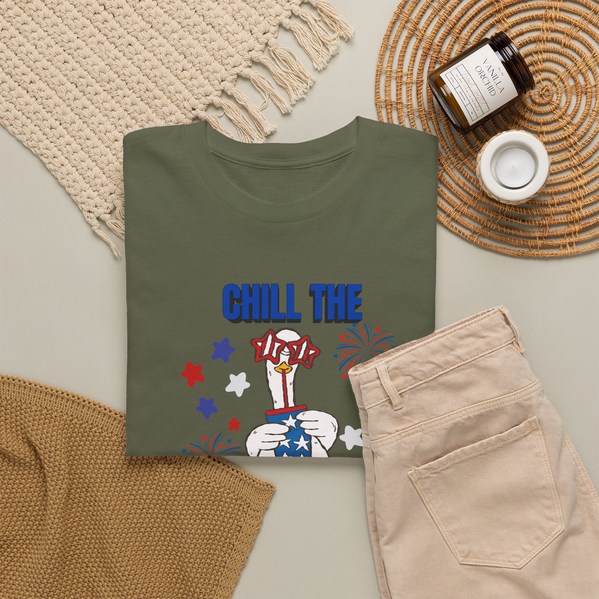 Chill the FOURTH Out - Funny Goose T-Shirt