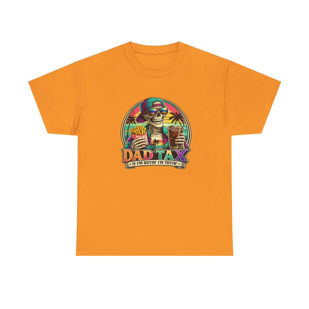 Dad Tax T-Shirt - Funny Dad Vacation Skull Tee (I’m Just Buying the Tacos)