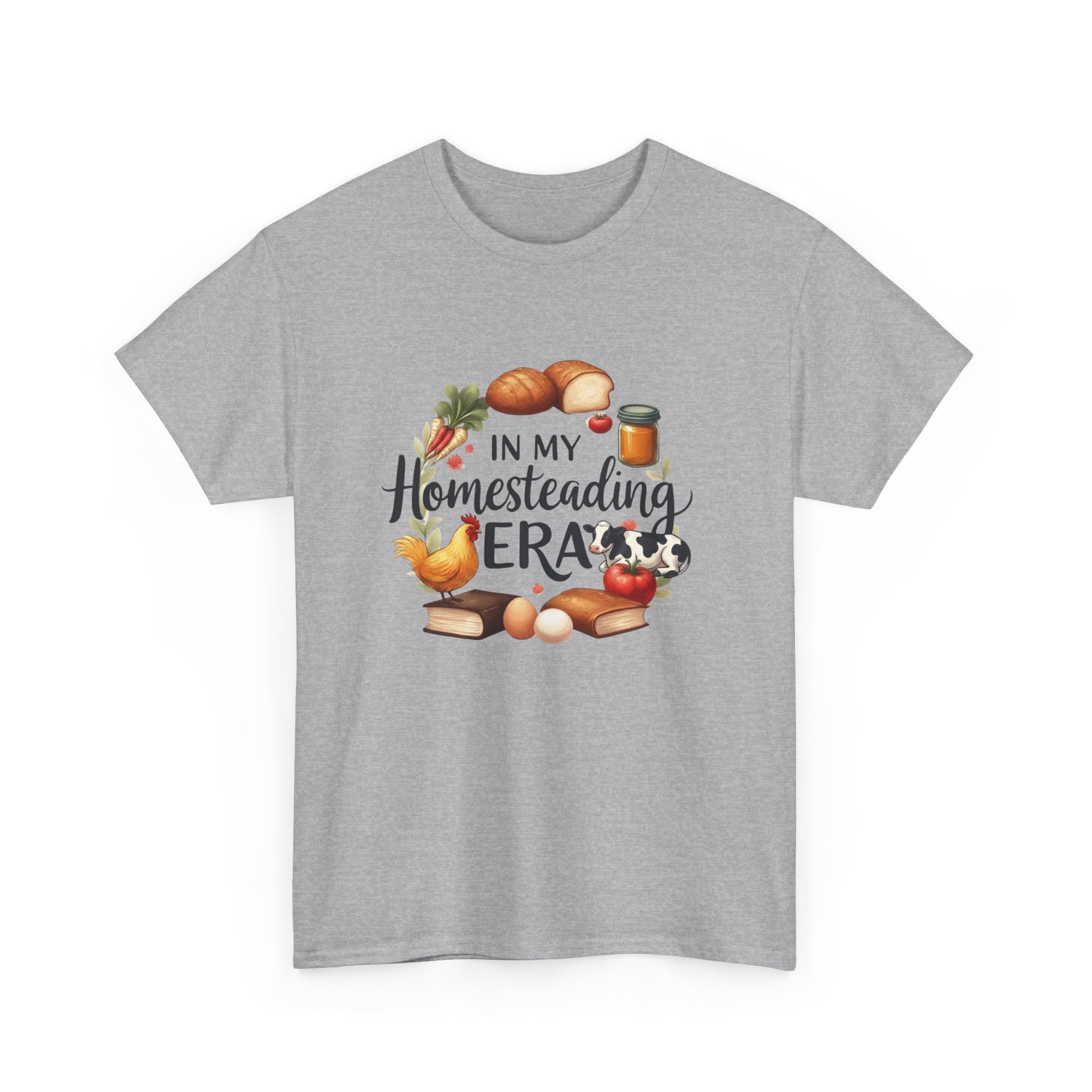 Homesteading Era Tee — Cute Bread, Chickens & Eggs Design