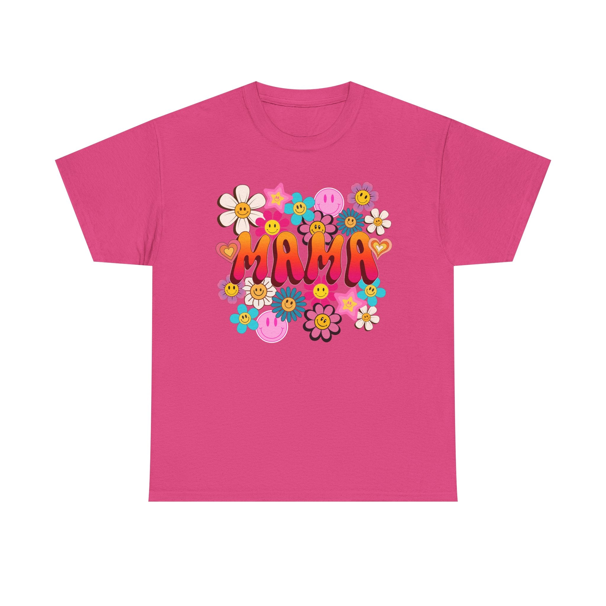 Mama Floral Tee — Retro Cute Flower Mom T‑Shirt