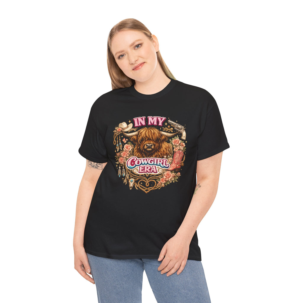 In My Cowgirl Era Highland Cow Tee