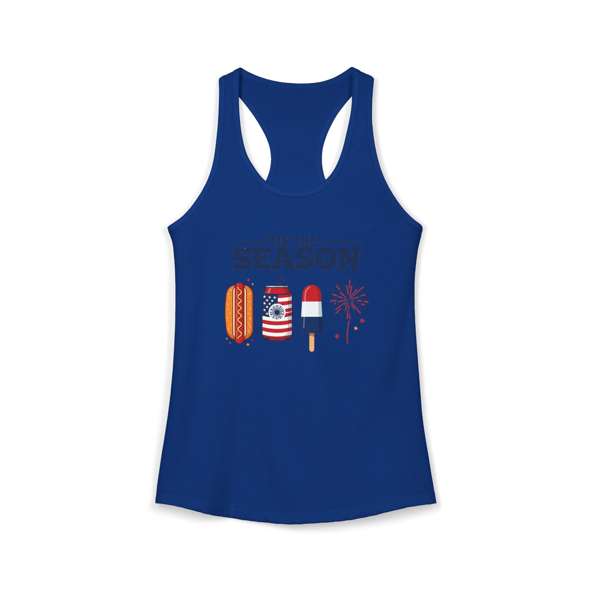 4th of July USA 'Tis the Season Racerback Tank