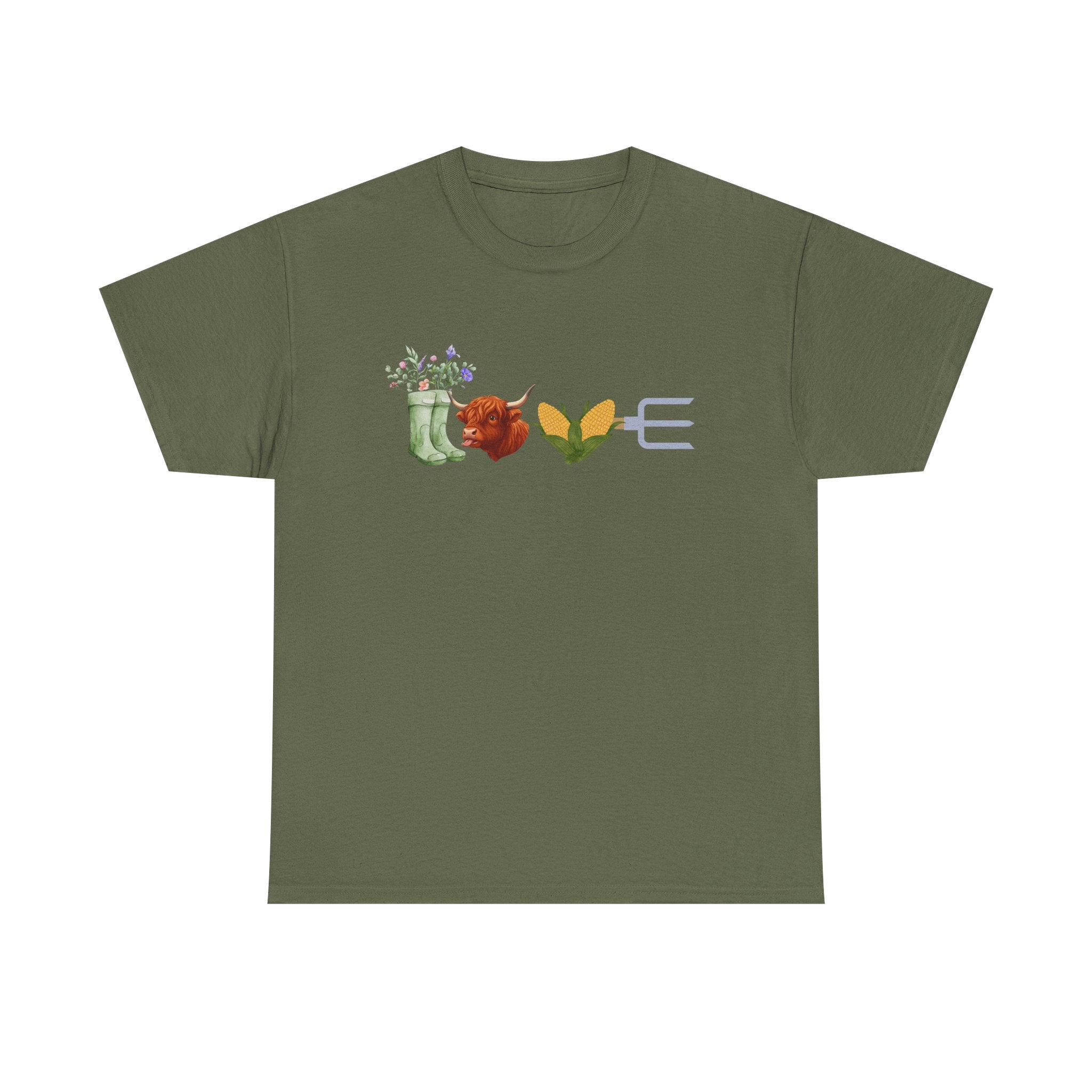T-Shirt — Floral Garden Love Icons Tee