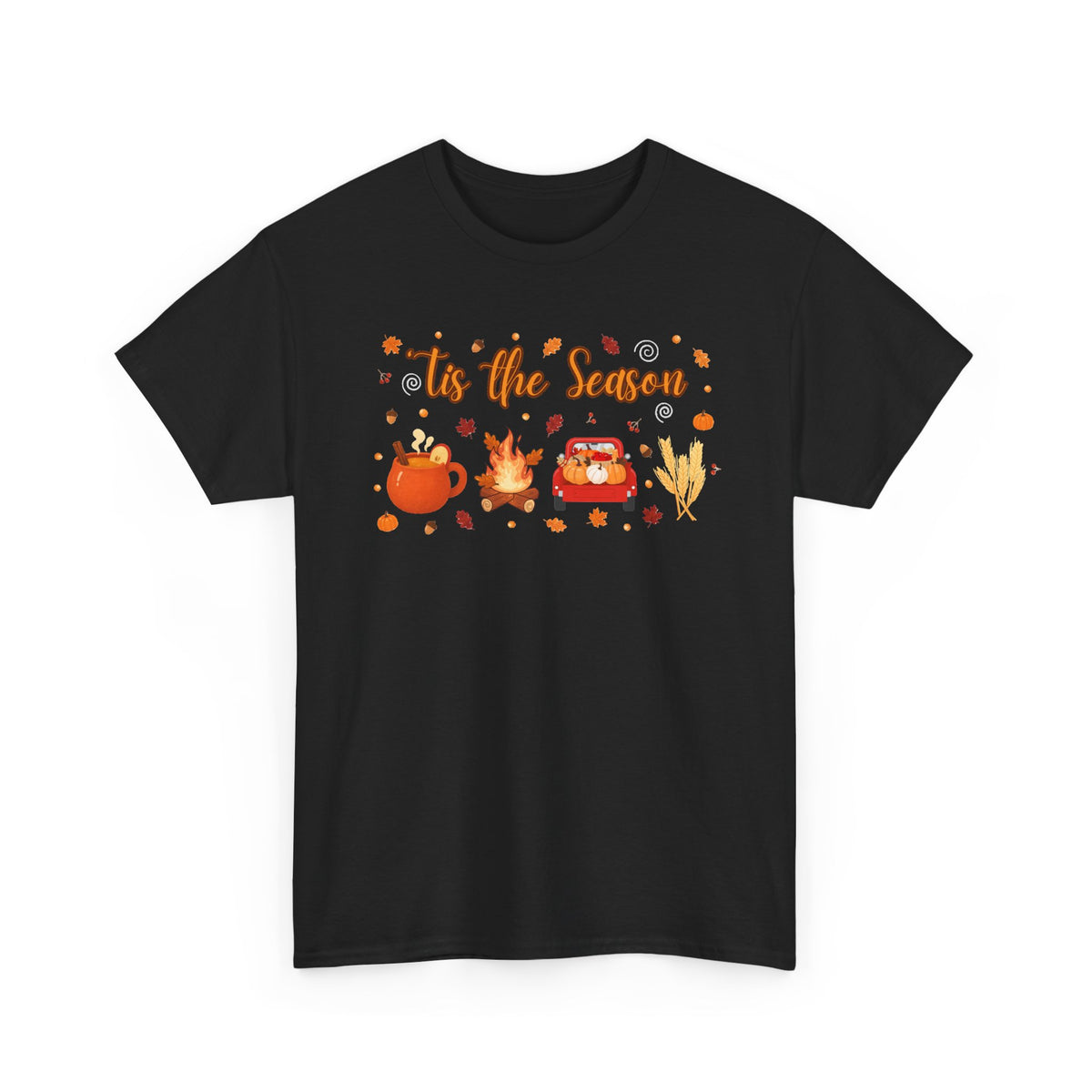 Tis the season pumpkin Heavy Cotton Tee