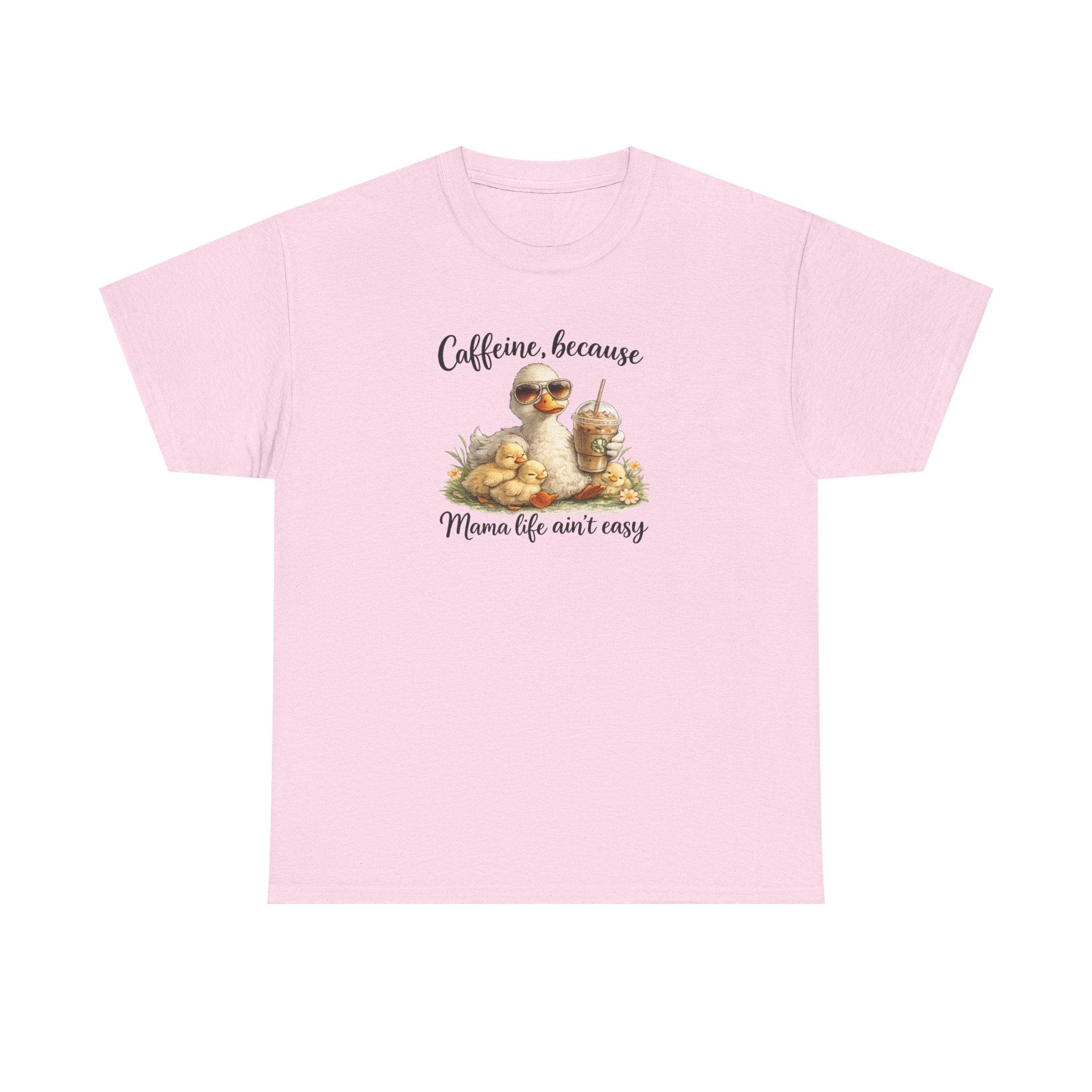 Mom Life Coffee Tee — Cute Mom & Baby Duck Caffeine Shirt