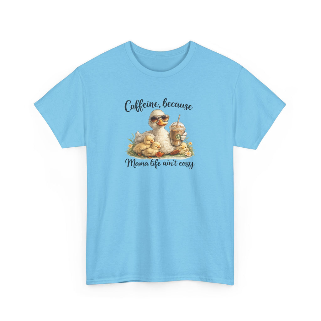 Mom Life Coffee Tee — Cute Mom & Baby Duck Caffeine Shirt