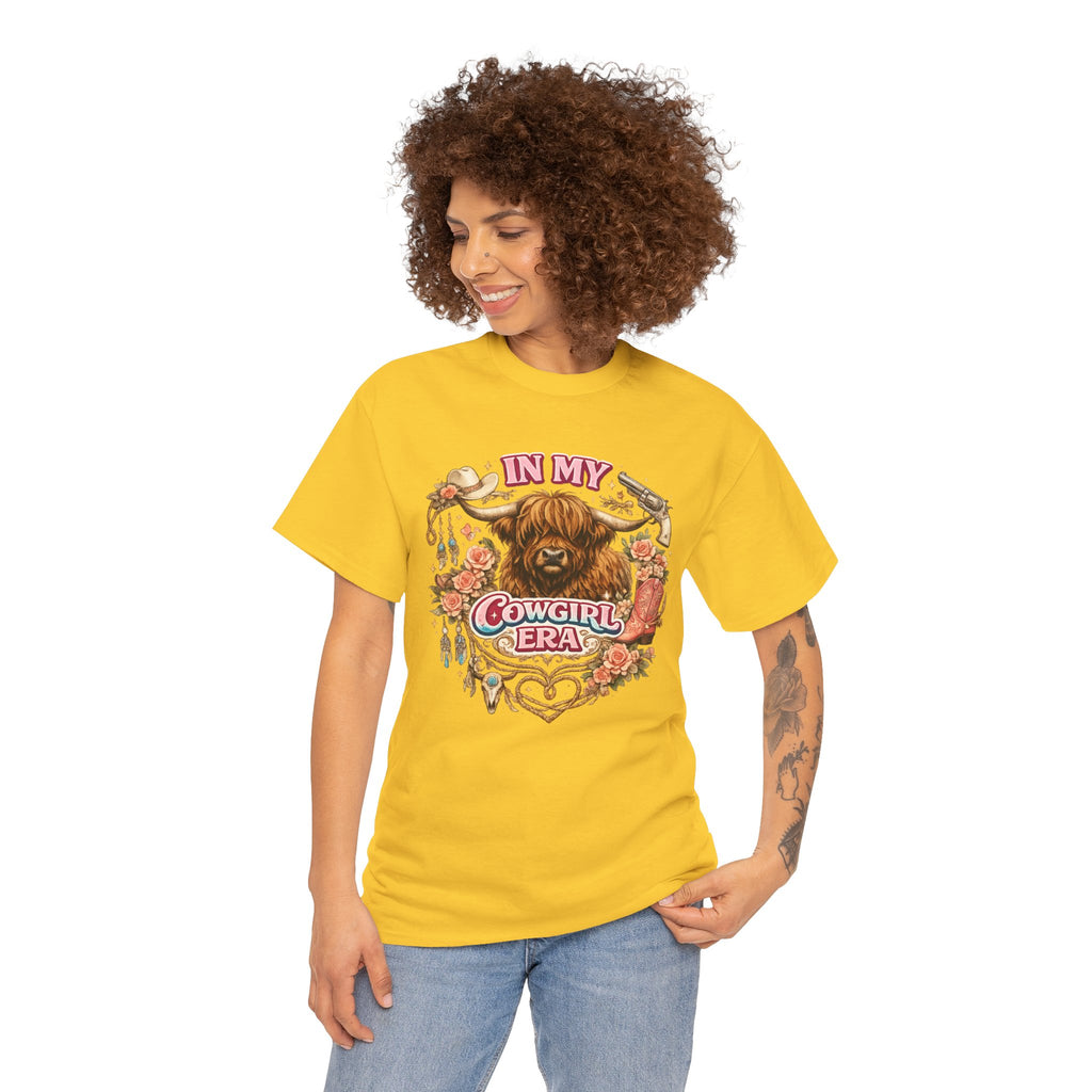In My Cowgirl Era Highland Cow Tee