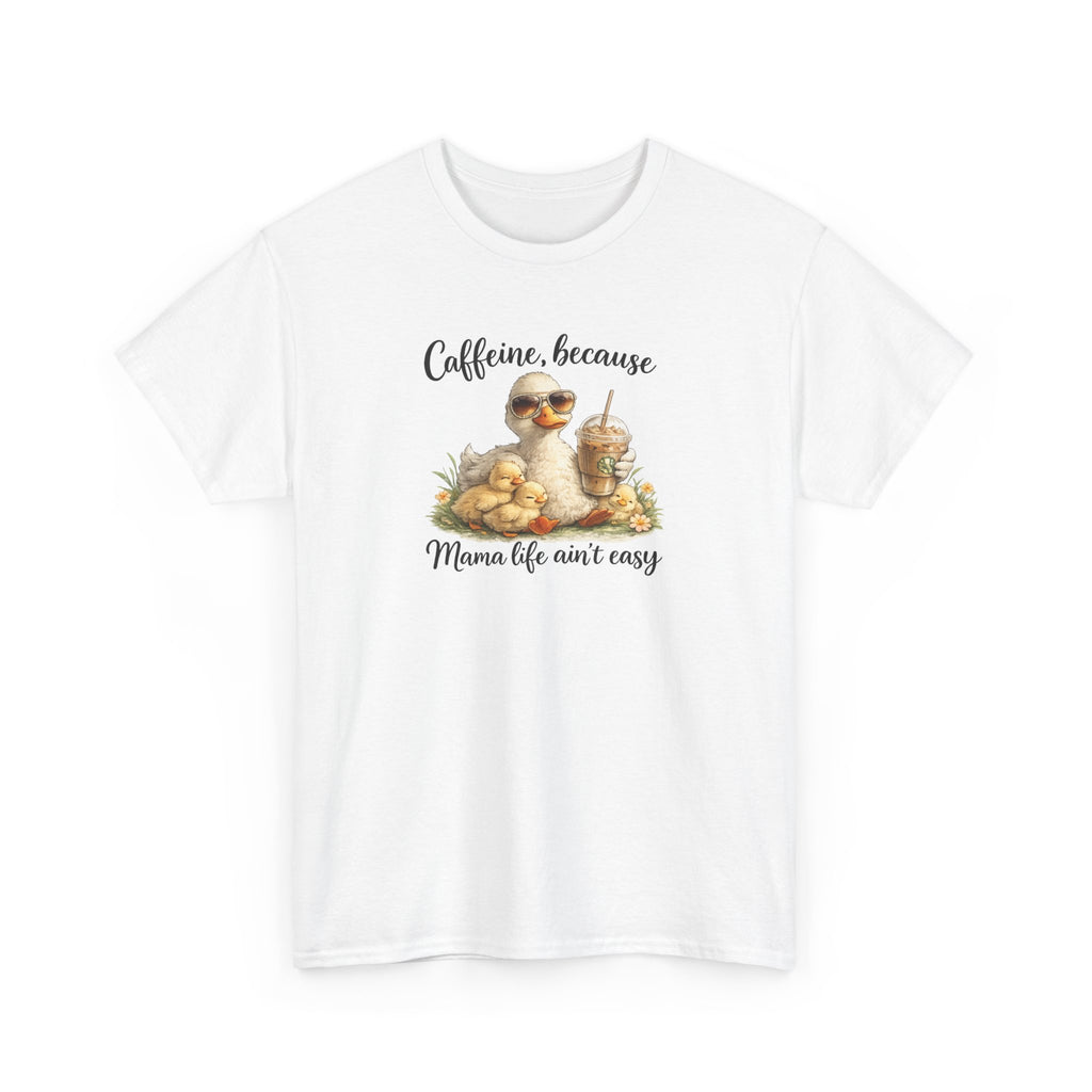 Mom Life Coffee Tee — Cute Mom & Baby Duck Caffeine Shirt