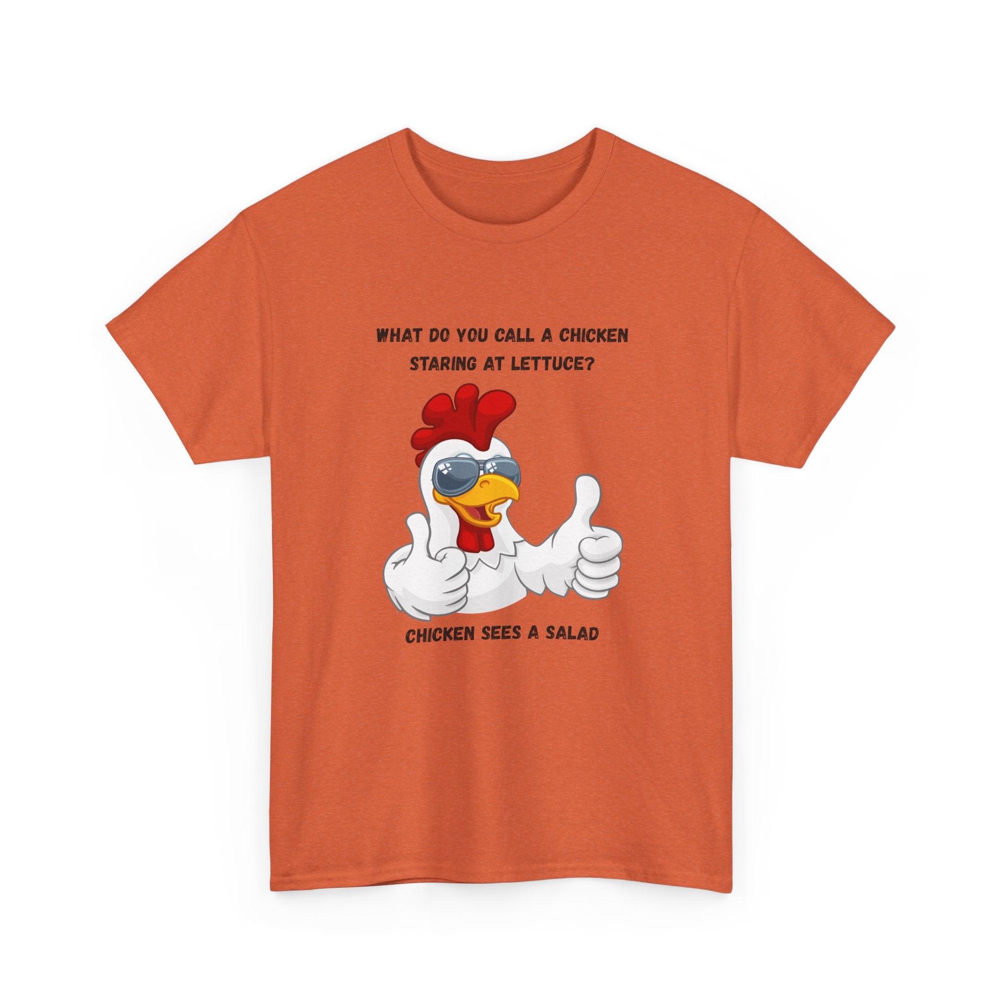 Chicken Sees A Salad Funny Pun T-Shirt