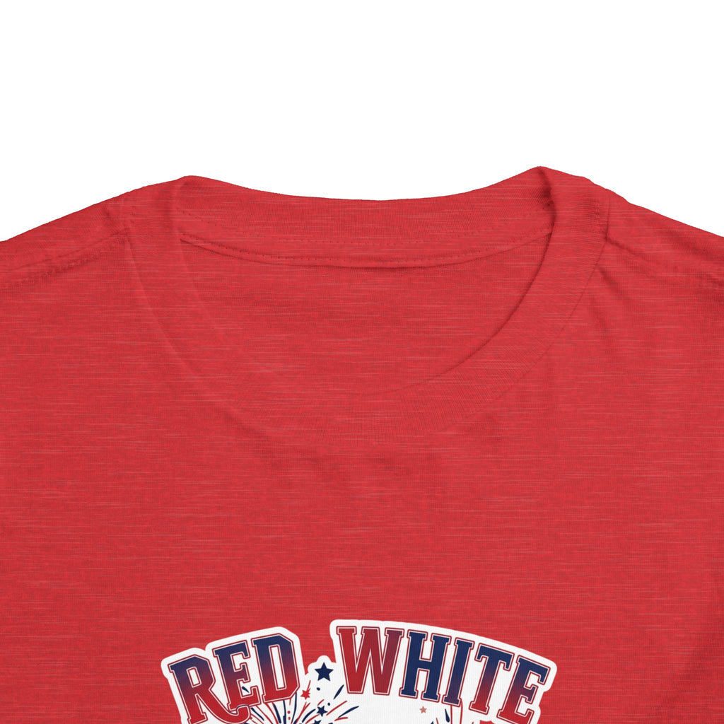 Toddler Tee - "Red, White & Boom" Monster Truck 4th of July Shirt