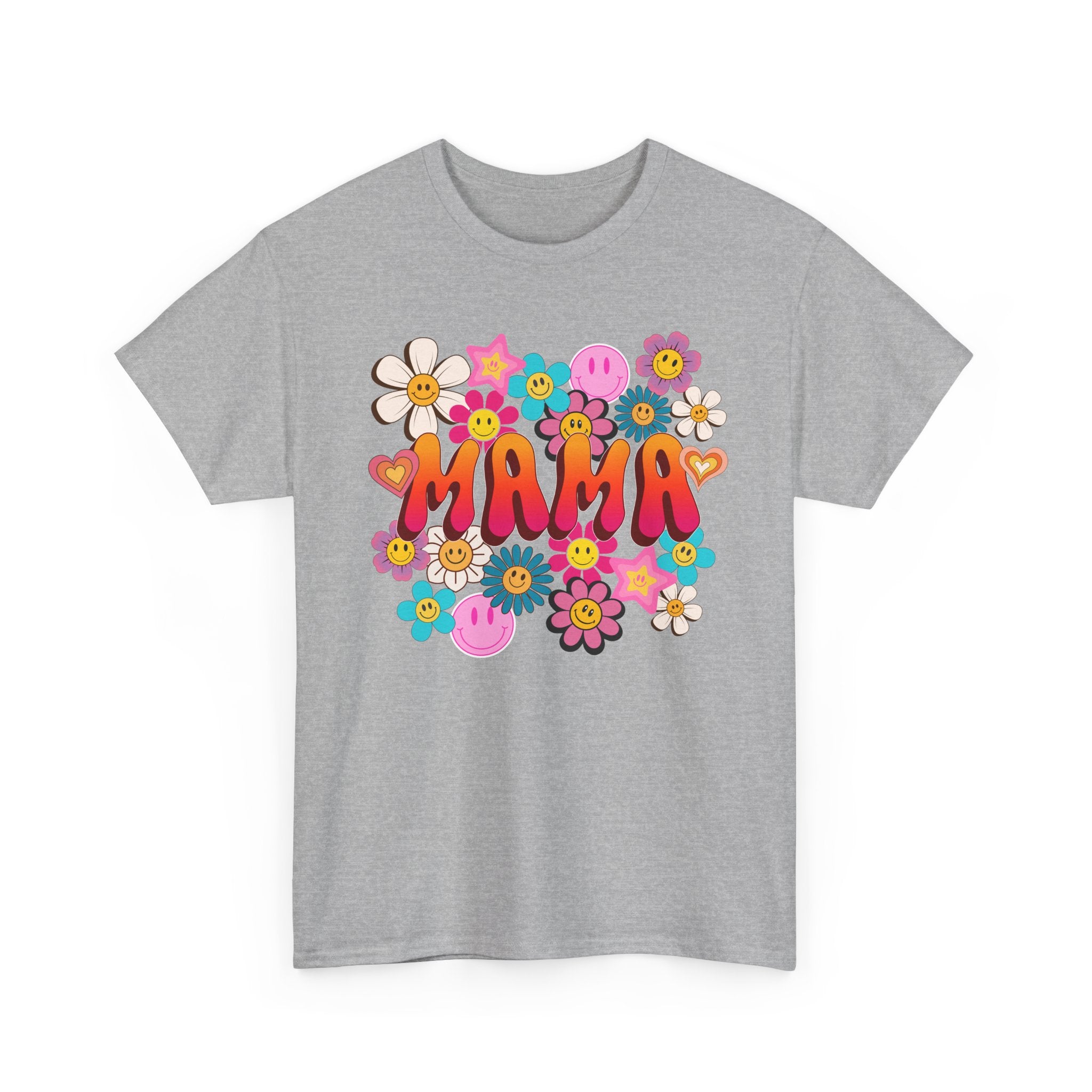 Mama Floral Tee — Retro Cute Flower Mom T‑Shirt