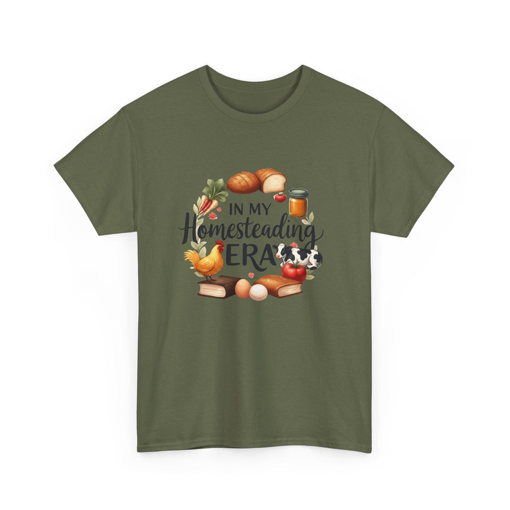 Homesteading Era Tee — Cute Bread, Chickens & Eggs Design