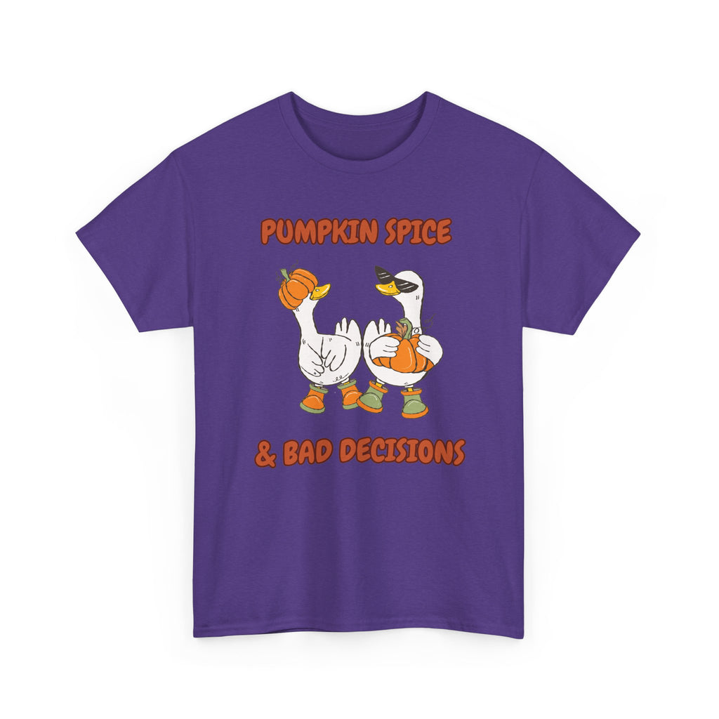 Pumpkin Spice & Bad Decisions Heavy Cotton Tee