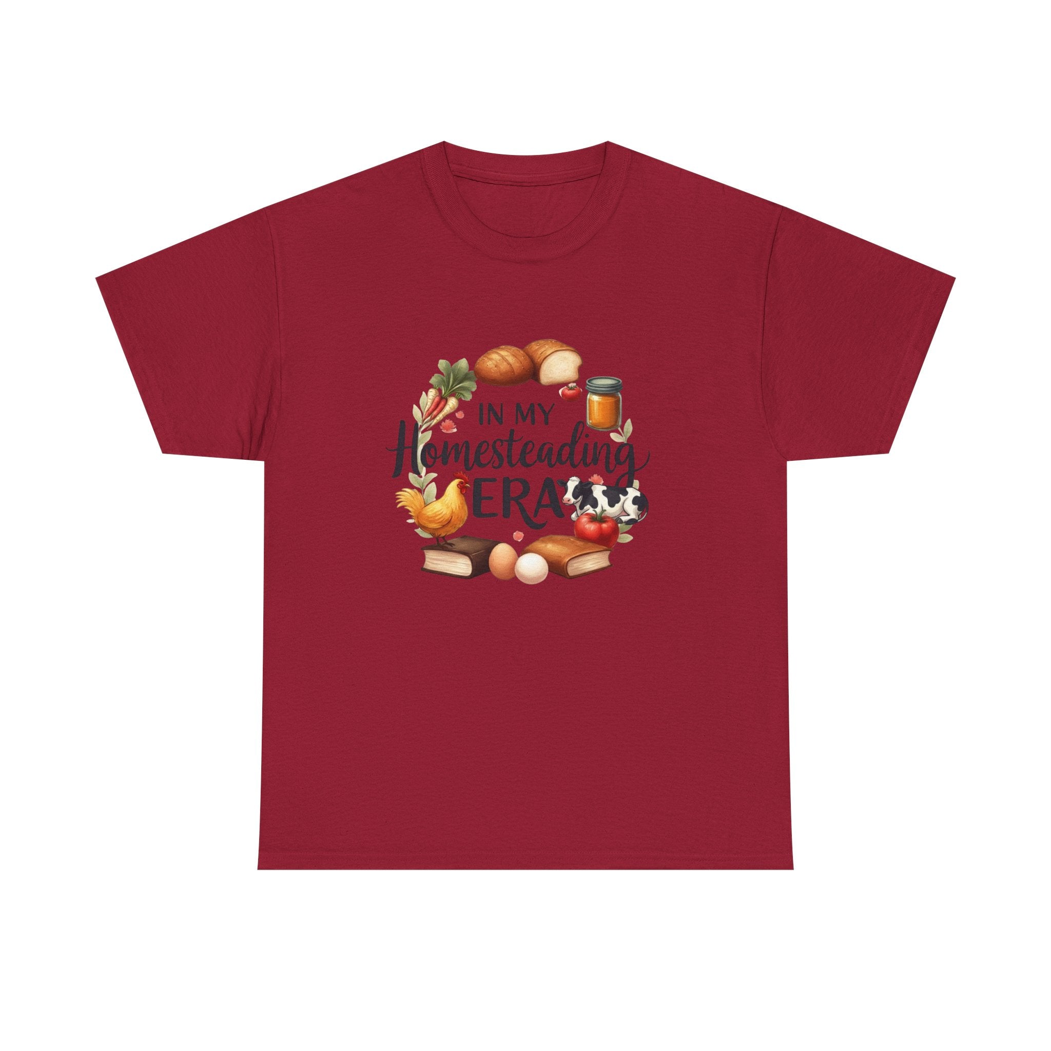 Homesteading Era Tee — Cute Bread, Chickens & Eggs Design