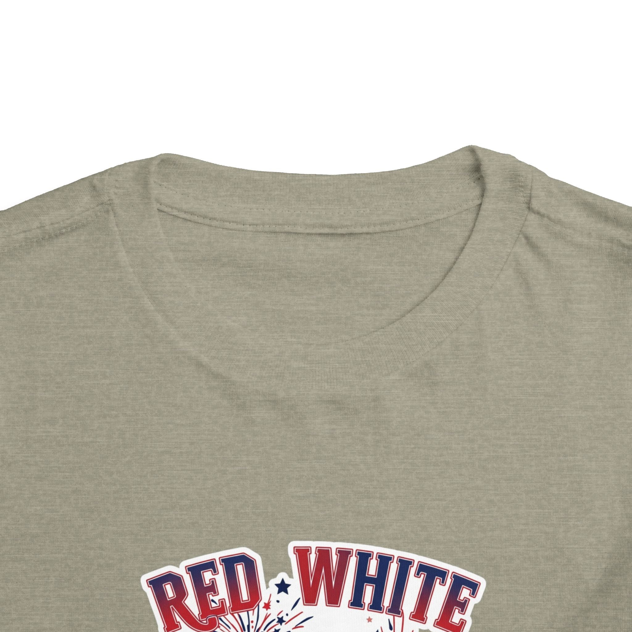Toddler Tee - "Red, White & Boom" Monster Truck 4th of July Shirt
