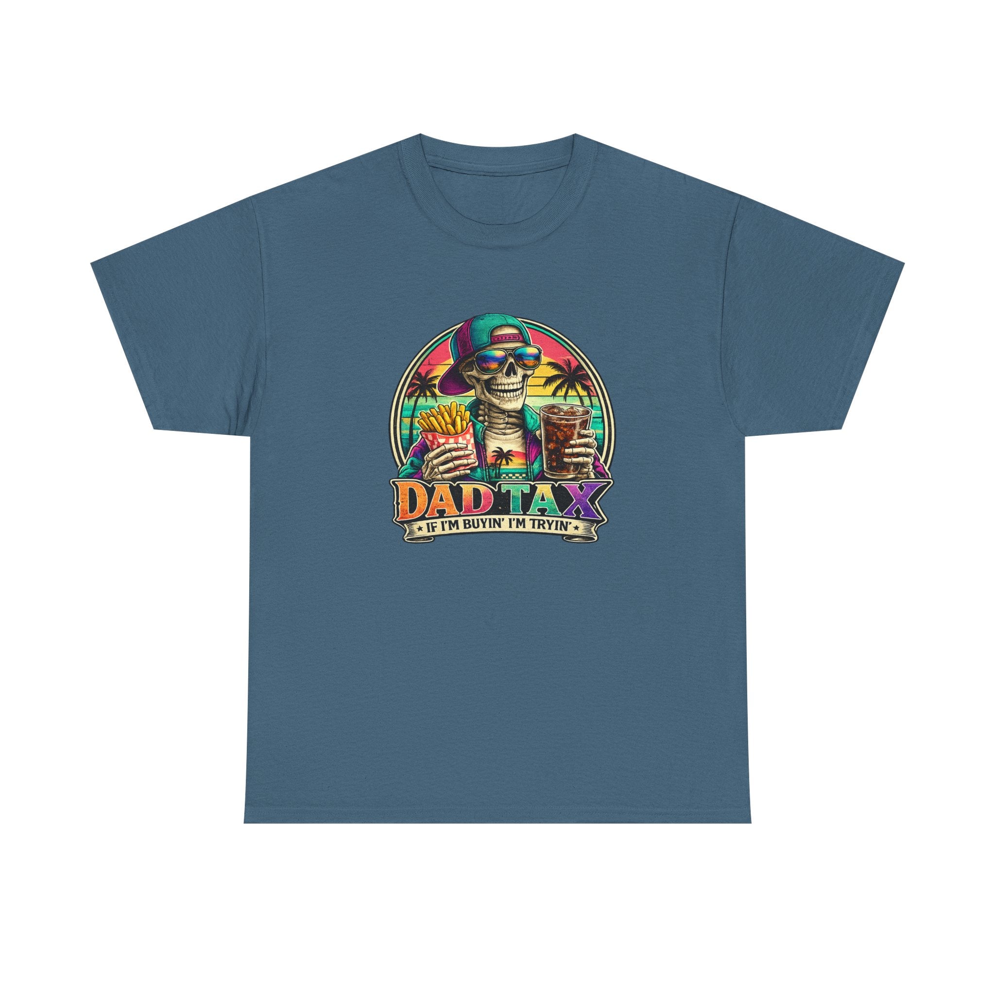 Dad Tax T-Shirt - Funny Dad Vacation Skull Tee (I’m Just Buying the Tacos)