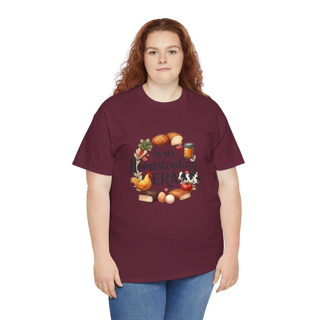 Homesteading Era Tee — Cute Bread, Chickens & Eggs Design