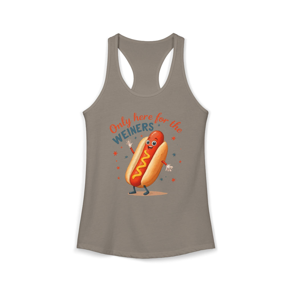 'Only Here for the Weiners' Hot Dog Cookout Tank