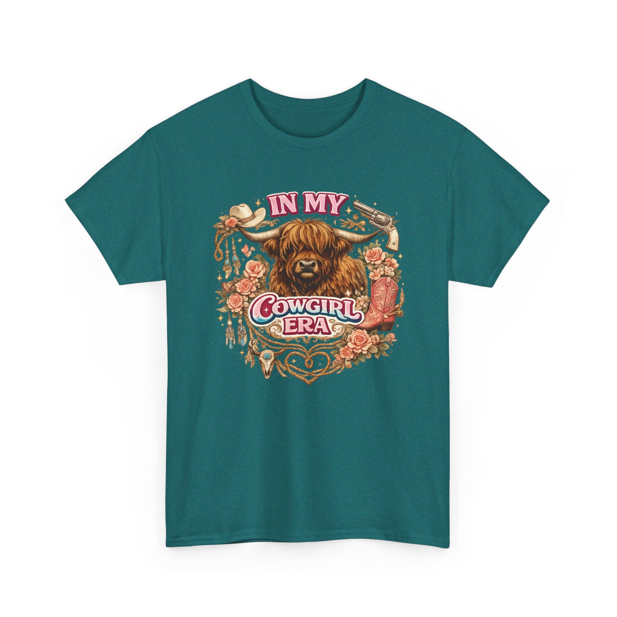 In My Cowgirl Era Highland Cow Tee