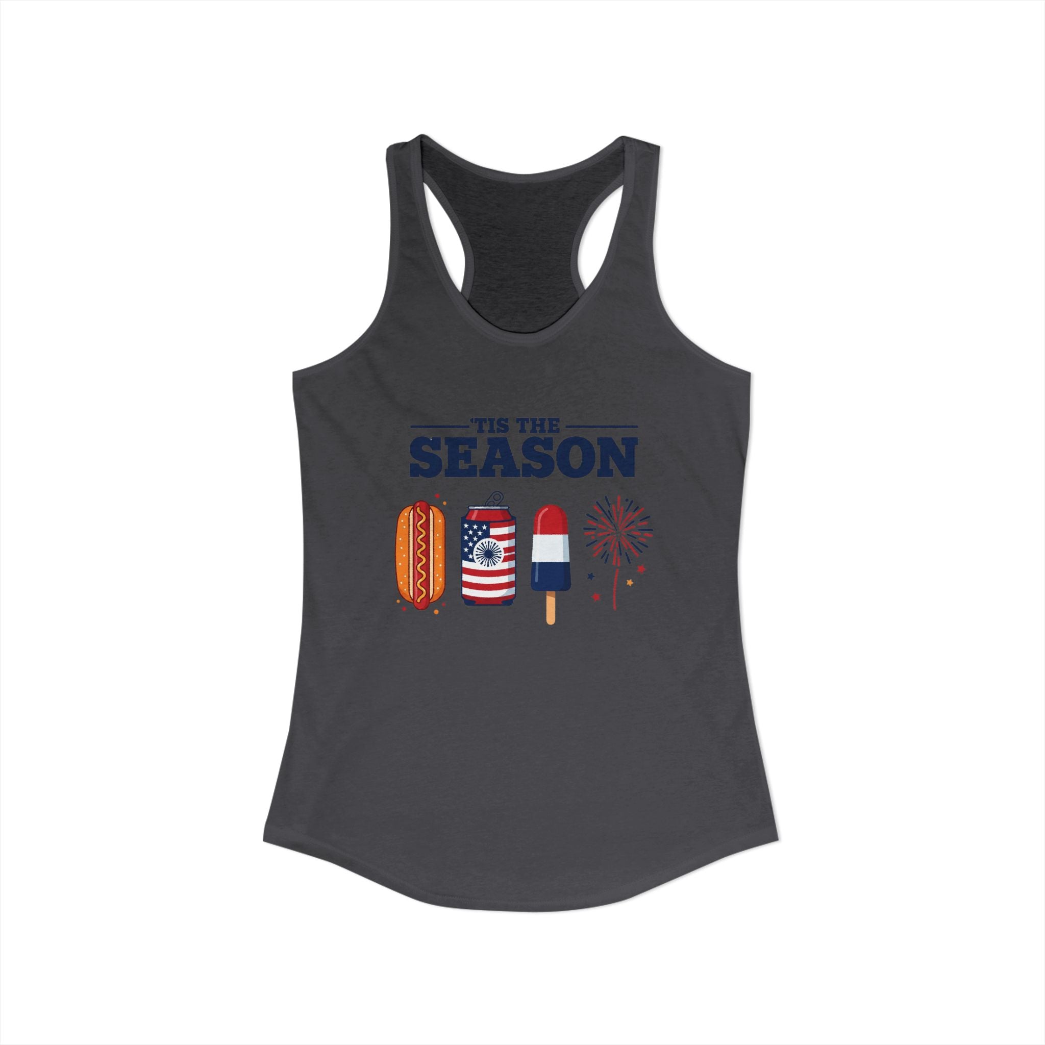 4th of July USA 'Tis the Season Racerback Tank